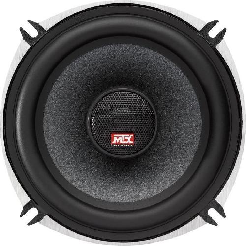 Autoradios : Enceintes - Haut-parleurs MTX TX650C Haut-parleurs voiture Coaxiaux 13cm 2 voies 80W RMS 4 châssis alu Tweeters néodyme dôme soie Membrane pulpe célulose