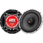 MTX TX665C Haut-parleurs voiture Coaxiaux 16.5cm 2 voies 90W RMS 4 Châssis alu Tweeters néodyme dôme soie Membrane pulpe célulose