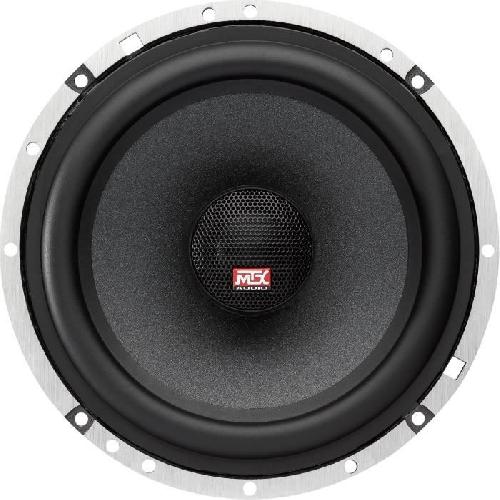 Autoradios : Enceintes - Haut-parleurs MTX TX665C Haut-parleurs voiture Coaxiaux 16.5cm 2 voies 90W RMS 4 Châssis alu Tweeters néodyme dôme soie Membrane pulpe célulose