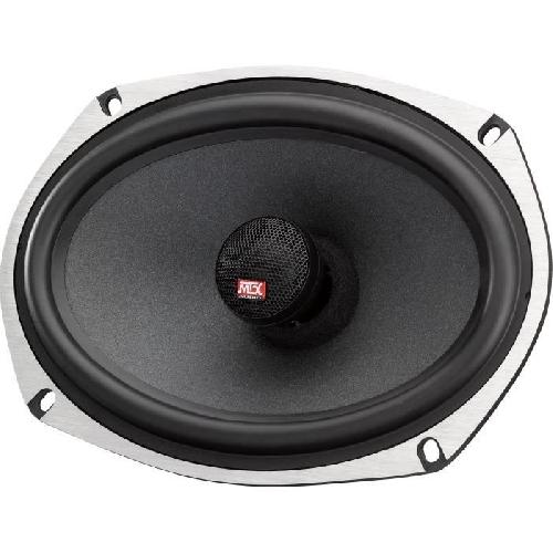 Autoradios : Enceintes - Haut-parleurs MTX TX669C Haut-parleurs voiture Coaxiaux 15x23cm 6x9 2 voies 120W RMS 4 Châssis alu Tweeters néodyme dôme soie Membrane fibre