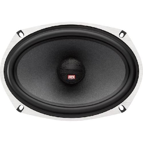 Autoradios : Enceintes - Haut-parleurs MTX TX669C Haut-parleurs voiture Coaxiaux 15x23cm 6x9 2 voies 120W RMS 4 Châssis alu Tweeters néodyme dôme soie Membrane fibre