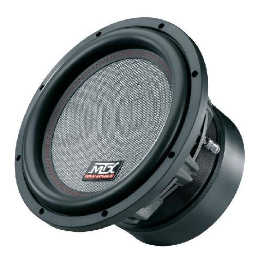 Autoradios : Caissons De Basse - Subwoofer MTX TX812 Subwoofer voiture HighEnd 30cm 1800W RMS 2 chassis alu bobine 3 pour caisson clos ou reflex membrane fibre