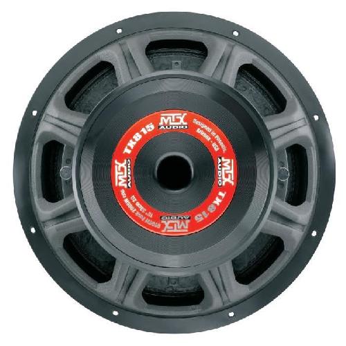 Autoradios : Caissons De Basse - Subwoofer MTX TX815 Subwoofer voiture HighEnd 38cm 2000W RMS 2 châssis alu bobine 3 pour caisson clos ou reflex membrane fibre