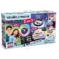 Multimedia Enfant Canal Toys - Studio Vidéo 2-en-1 avec anneau lumineux LED multicolore. support double fonction- Studio Creator - INF027