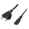 Multiprise Cable Alimentation 220V sans terre 1.5m