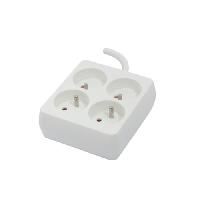 Multiprise Chacon Bloc 4 x 16 A carré avec cordon 0.9 m - blanc (FR)