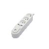 Multiprise CHACON Bloc multiprise avec interrupteur 3 prises 16 A et 2 sorties USB 2 A. câble 1.5 m blanc