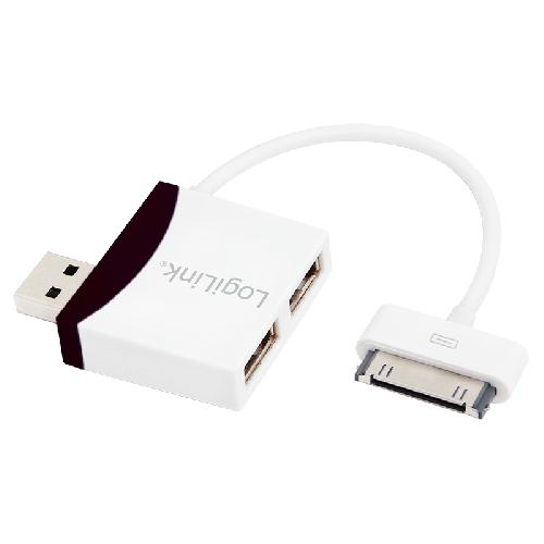 Autres Peripheriques Usb Multiprise USB 2.0 - 2 ports - 480Mbps compatible avec Apple Dock - blanc et vert