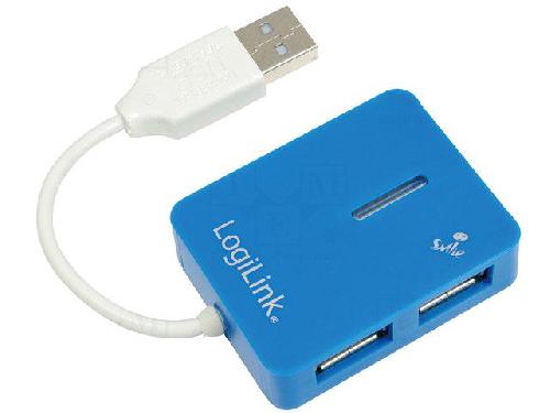 Autres Peripheriques Usb Multiprise USB 2.0 - 4 ports - 480Mbps - bleu