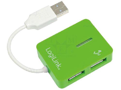 Autres Peripheriques Usb Multiprise USB 2.0 - 4 ports - 480Mbps - vert