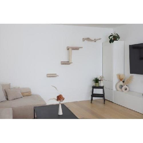 Arbre A Chat Mur d'escalade pour chat - KERBL - Zugspitze - 5 pieces - Sisal - Tissu rembourré - Intérieur