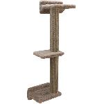 Arbre A Chat Mur d'escalade pour chats - KERBL - MONTE ALPI - 8 pieces - Gris - Tour d'escalade