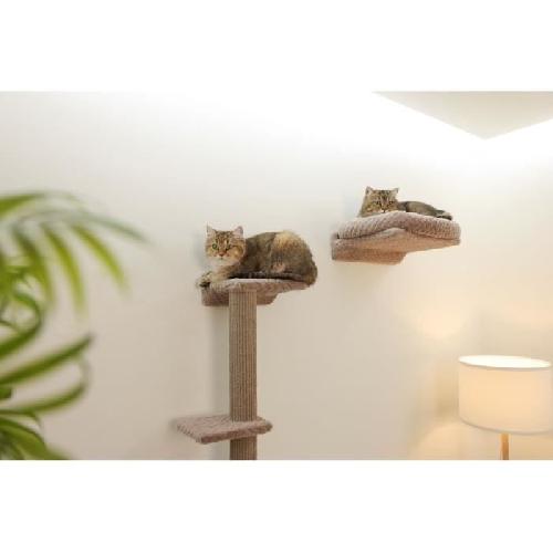 Arbre A Chat Mur d'escalade pour chats - KERBL - MONTE ALPI - 8 pieces - Gris - Tour d'escalade