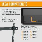 Fixation Tv - Support Tv - Support Mural Pour Tv NANOOK Support Mural inclinable pour téléviseurs de 40-65 Pouces- Solution de Montage pour des télés LCD et (O)LED - Noir