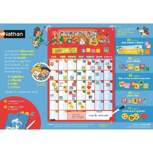 Jeu D'apprentissage NATHAN - Mon Calendrier Perpetuel Magnétique