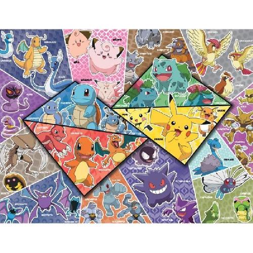 Puzzle Nathan-POKEMON-Puzzle 2000 pieces - Les 16 types de Pokémon-4005556873142-A partir de 14 ans