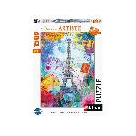 Puzzle Nathan-Puzzle 1500 pieces-Tour Eiffel multicolore/Lars Stewart-Adultes et enfants des 14 ans-Puzzle de qualité supérieure-12000950