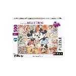 Puzzle Nathan-Puzzle 500 pieces-Souvenirs de Mickey/Disney-Adultes et enfants des 12 ans-Puzzle de qualité supérieure-12000969