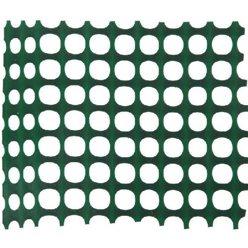 Cloture - Canisse - Brise Vue - Grillage - Panneau NATURE Grillage pour parterre - HDPE vert - Maille rectangle 20x30 mm - 0.5x3 m
