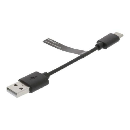 Cable - Connectique Pour Peripherique Nedis Adaptateur USB USB -M- pour USB-C -M- USB 2.0 10 cm noir