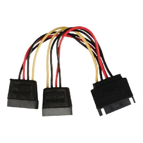 Cable - Connectique Pour Peripherique NEDIS Internal Power Cable - SATA 15-pin Male - 2x SATA 15-pin Female - 0.15 m - Various