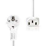 NEDIS Power Cable - Schuko Male Angled - IEC-320-C13 - 1.8 m - Blanc