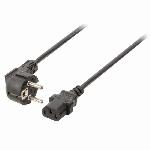 Cable - Connectique Pour Peripherique NEDIS Power Cable - Schuko Male Angled - IEC-320-C13 - 5.0 m - Noir