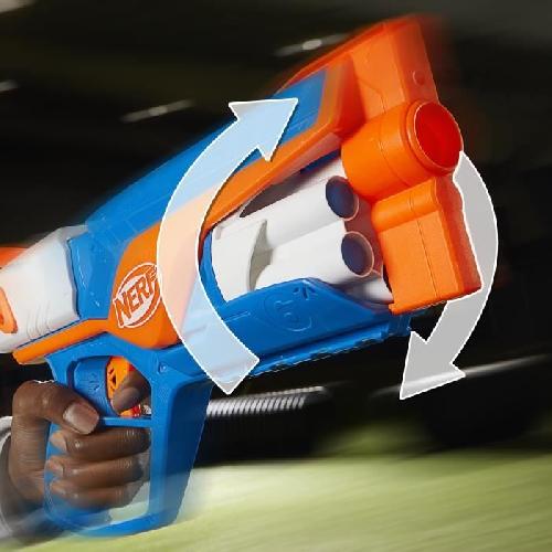 Pistolet A Boule - A Bille (puissance Inferieure A 0,07 Joule) - A Flechette En Mousse - Ventouse - Plastique NERF blaster Agility N Series. 12 fléchettes Nerf N1 uniquement pour les blasters Nerf N Series. barillet 6 fléchettes. jeux d'extér