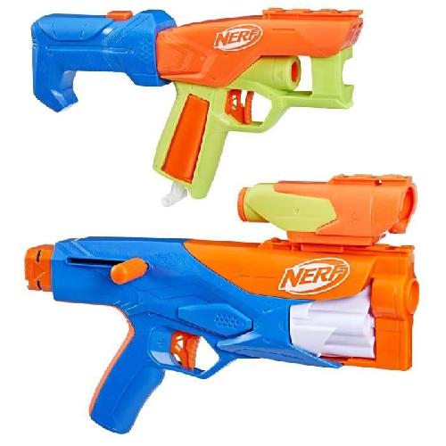 Pistolet A Boule - A Bille (puissance Inferieure A 0,07 Joule) - A Flechette En Mousse - Ventouse - Plastique Nerf N Series Gear Up Pack. 3 Blasters. 18 fléchettes Nerf N1 compatibles Uniquement avec Les Blasters Nerf N Series