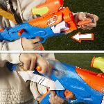 Pistolet A Boule - A Bille (puissance Inferieure A 0,07 Joule) - A Flechette En Mousse - Ventouse - Plastique Nerf N Series Gear Up Pack. 3 Blasters. 18 fléchettes Nerf N1 compatibles Uniquement avec Les Blasters Nerf N Series