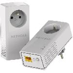 NETGEAR PLP1000 Pack de 2 prises CPL 1000 Mbps avec Prise filtree et Port Gigabit