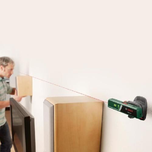 Longueur (telemetre - Laser Mesureur) Niveau laser a bulle EasyLevel de Bosch avec support mural -ligne laser pour un alignement flexible sur les murs et point laser