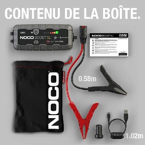 Booster De Batterie - Station De Demarrage Noco - Lithium aide au demarrage Boost XL GB50 1500A