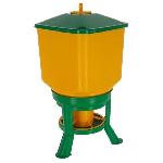 Nourrisseur automatique - KERBL - 30 L - Jaune/Vert - Nettoyage facile - Montage sans outils