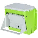 Distributeur D'aliment Nourrisseur automatique - KERBL - SmartCoop - 7.5 kg - Volet de protection - Vert