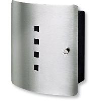 Objet De Decoration - Bibelot Armoire a clés BURG-WÄCHTER QUAD 6204/10 Ni - Fermeture magnétique et porte en acier inoxydable