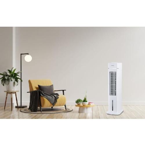 Ventilateur OCEANIC Rafraîchisseur d'air Ventilateur colonne OCEANIC - 70W - Hauteur 76.5 cm - 3.5L - 3 vitesses - Oscillant - Blanc