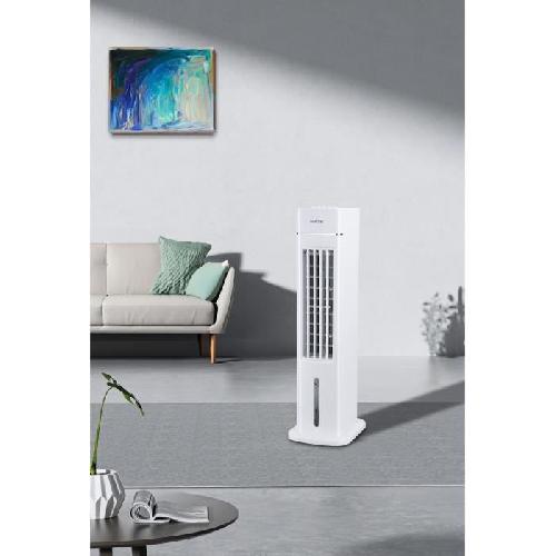 Ventilateur OCEANIC Rafraîchisseur d'air Ventilateur colonne OCEANIC - 70W - Hauteur 76.5 cm - 3.5L - 3 vitesses - Oscillant - Blanc