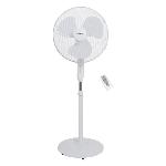 OCEANIC Ventilateur de pied - 45 W - O 44 cm - 3 vitesses - Oscillant - Inclinable - Blanc