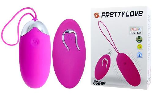 Oeuf telecommande rechargeable Pretty Love Berger - 12 vitesses
