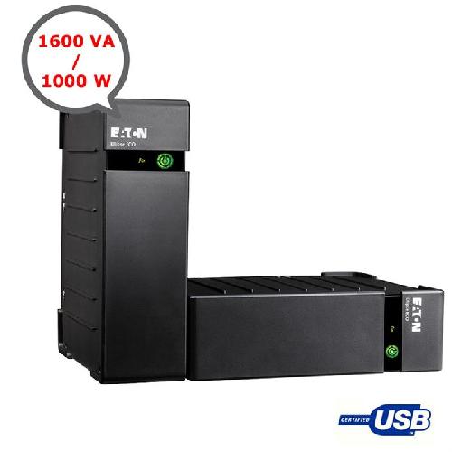 Onduleur Onduleur - EATON - Ellipse ECO 1600 USB FR - Off-line UPS - 1600VA (8 prises françaises) - Parafoudre - Port USB - EL1600USBFR