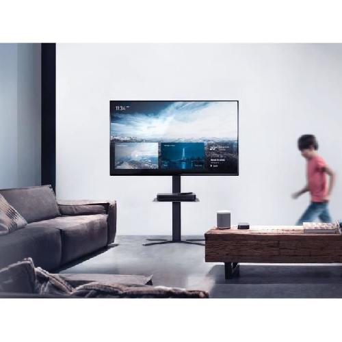 Fixation Tv - Support Tv - Support Mural Pour Tv ONE FOR ALL - Pied TV 32-70 avec étagere Gamme Solid - Inclinable 15° & Orientable 90° - Compatible pour écrans 32-70''/81-178cm