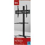 Fixation Tv - Support Tv - Support Mural Pour Tv ONE FOR ALL - Pied TV 32-70 avec étagere Gamme Solid - Inclinable 15° & Orientable 90° - Compatible pour écrans 32-70''/81-178cm