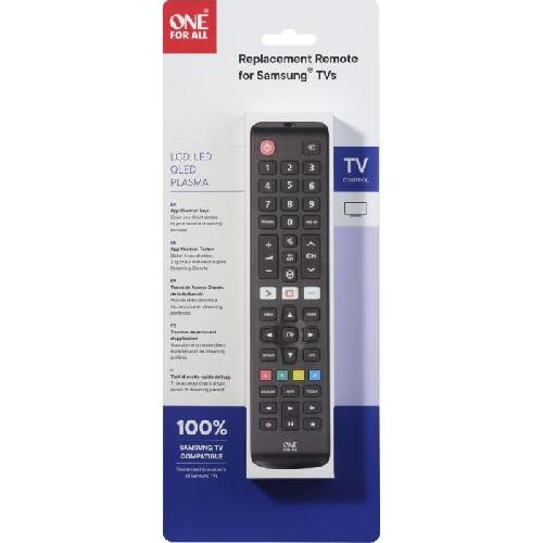 Telecommande Tv - Video - Son ONE FOR ALL URC4910 - Télécommande de remplacement pour TV Samsung
