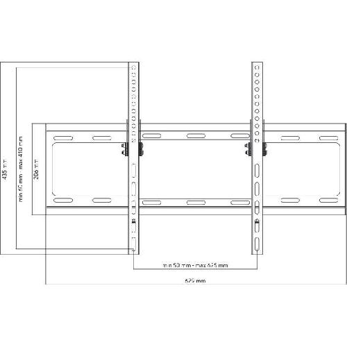 Fixation Tv - Support Tv - Support Mural Pour Tv ONE FOR ALL WM2621 - Support mural avec réglage d'inclinaison de 15° pour TV de 32 a 90 (81 a 229cm) - Noir