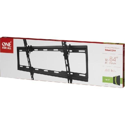 Fixation Tv - Support Tv - Support Mural Pour Tv ONE FOR ALL WM2621 - Support mural avec réglage d'inclinaison de 15° pour TV de 32 a 90 (81 a 229cm) - Noir