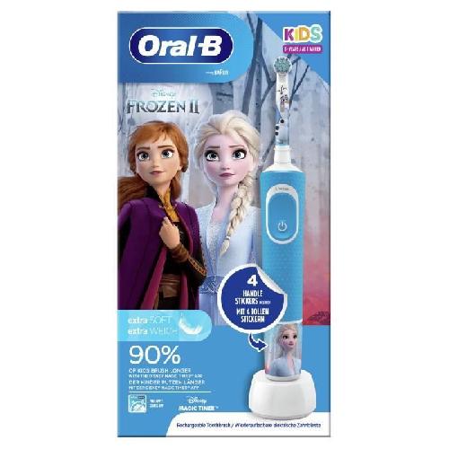 Brosse A Dents Electrique Oral-B Kids Brosse a Dents Electrique Rechargeable. 1 Manche. 1 Brossette. 3 ans et plus. Brossage douceur. La Reine des Neiges 2