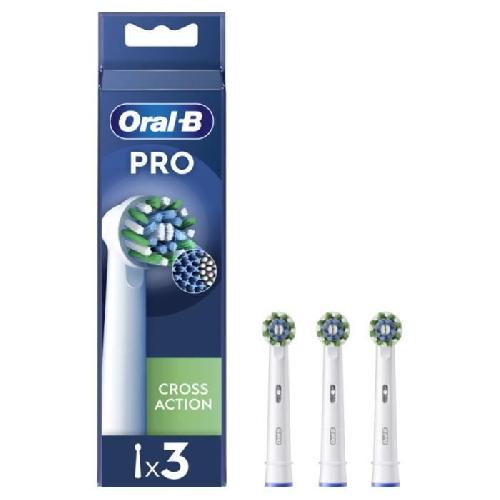 Brossette Oral-B Pro Cross Action Brossettes Pour Brosse a Dents. Pack De 3 Unités