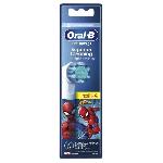 Oral-B Pro Kids Brossettes Spiderman/Reine des Neiges. Pack De 4 Unités