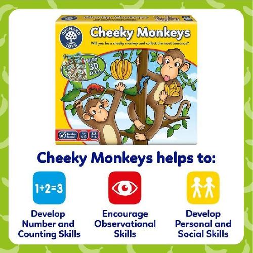 Jeu De Societe - Jeu De Plateau Orchard Toys Cheeky Monkeys a Luck Game